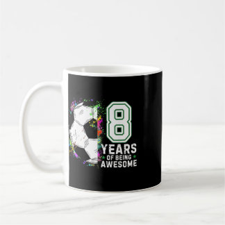 Taza De Café 8 Años De Ser Increíble Cumpleaños Fútbol 8º 