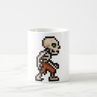 Taza De Café 8-bit Retro Skeleton