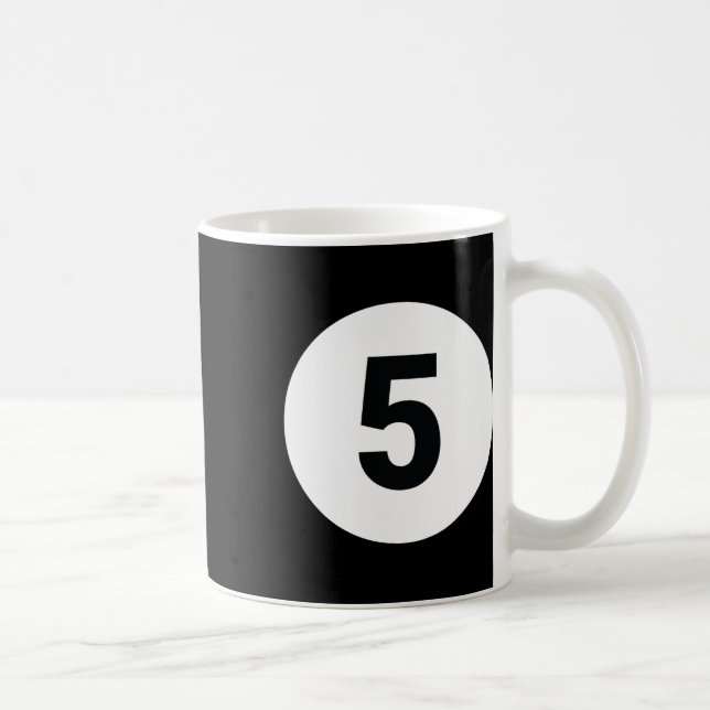 Taza De Café 8 Bolas de billar 5 Mamáes de grupos de multimilla (Derecha)