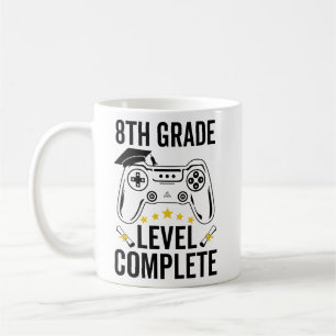 Taza De Café 8 Grado Grado Graduación Completa Clase de Jugador