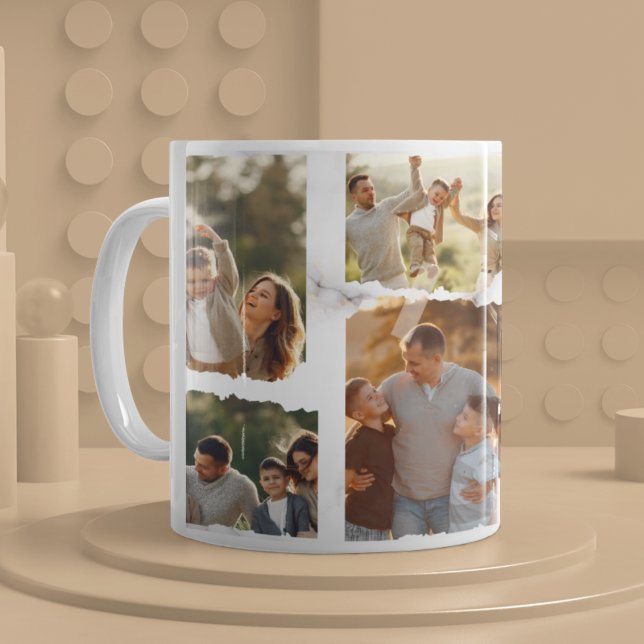 Taza De Café 8 Ocho Foto Moderno Elegante Familia Collage Amor  (Subido por el creador)