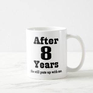 Taza De Café 8vo Aniversario (divertido)