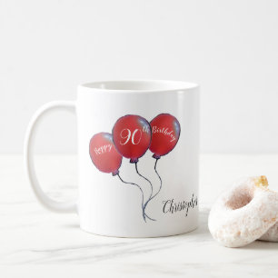 Taza De Café 90.º regalo de globo rojo