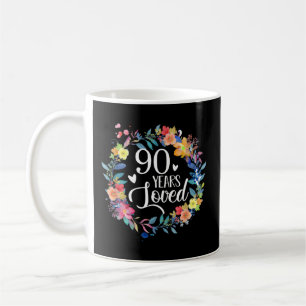 Taza De Café 90 Años Amados 90 Por La Abuela 90