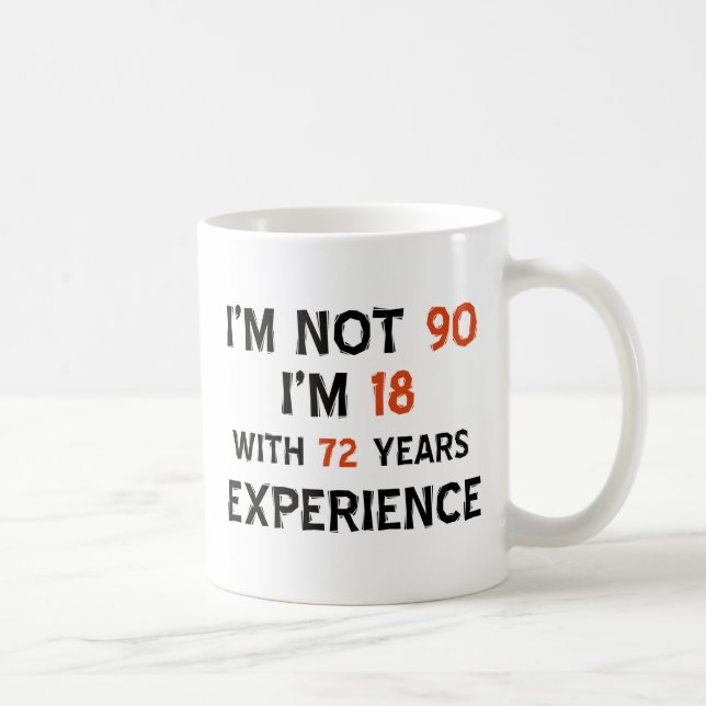 Taza De Café 90.os diseños frescos del cumpleaños (Derecha)