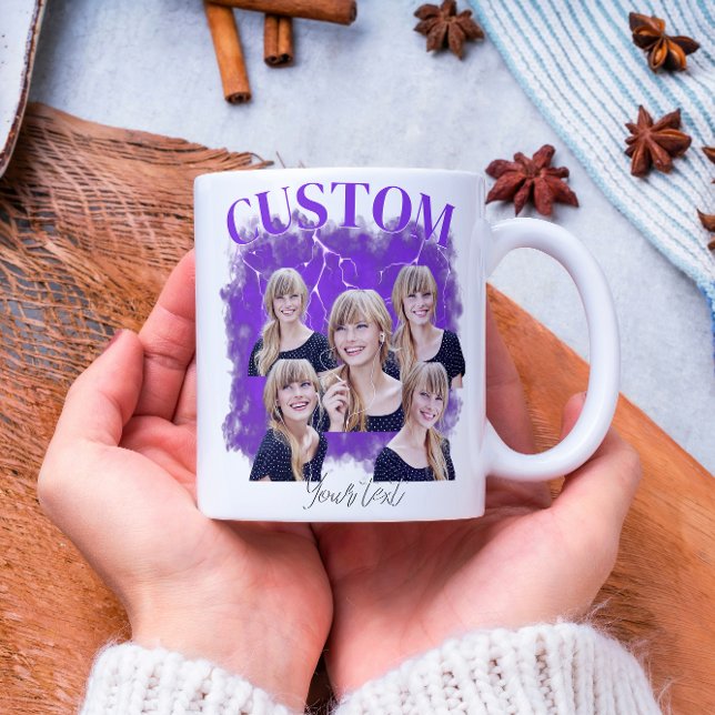 Taza De Café 90's bootleg rap tee custom photo (Subido por el creador)