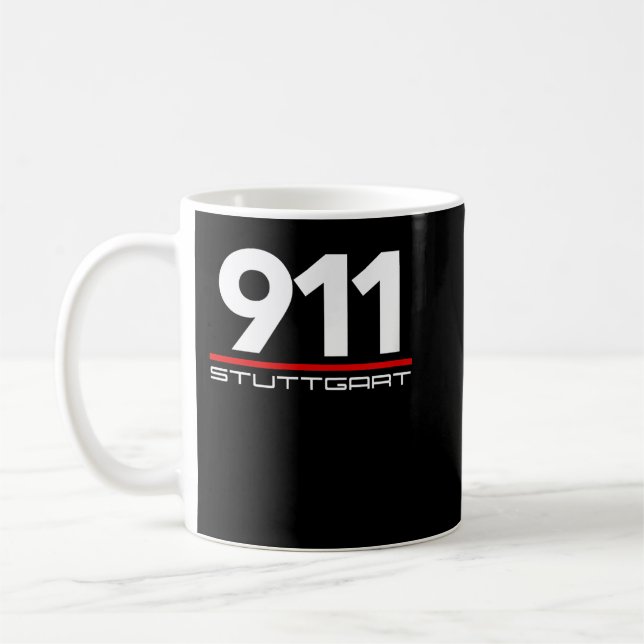 Taza De Café 911 Fundido Flatsix Mezger Engine Car Guy (Izquierda)
