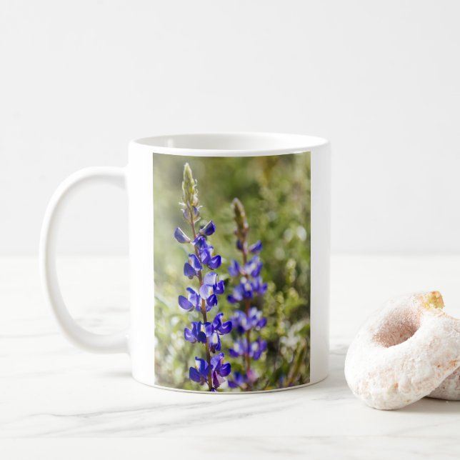 Taza De Café 9626-Purple Lupine Coffee Mug (Con donut)