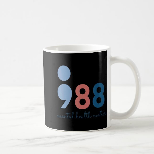 Taza De Café 988 Mental Health S Suicide Prevention Aware  (Derecha)