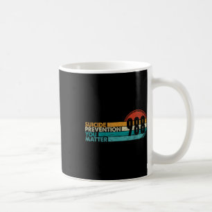 Taza De Café 988 Prevención del suicidio de los Camisas Alivio 