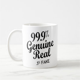 Taza De Café 99.9% real genuino.1% falso