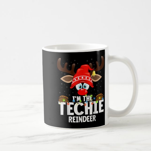 Taza De Café 99 Matching Christmas Reindeer - I'm The Techie -  (Derecha)