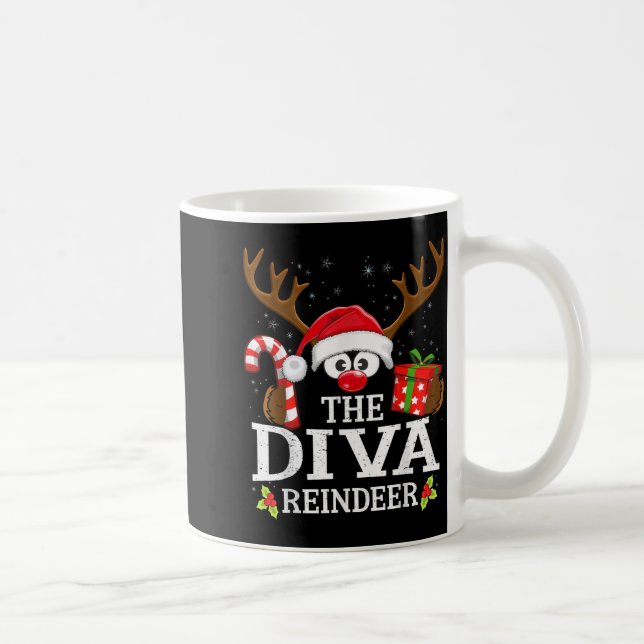 Taza De Café 99 Matching Christmas Reindeer Squad Uni-kids Chri (Derecha)
