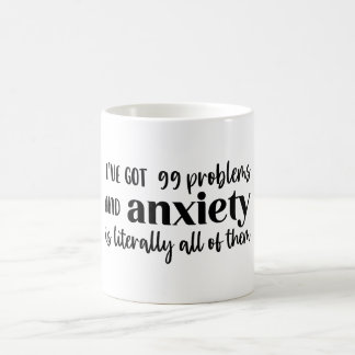 Taza De Café 99 Problemas Graciosos Regalo de Salud Mental