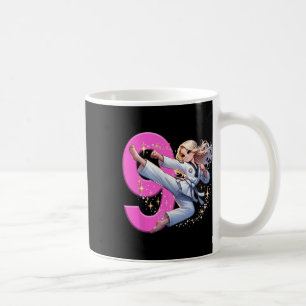 Taza De Café 9.º Chica de cumpleaños Fiesta de Artes Marciales