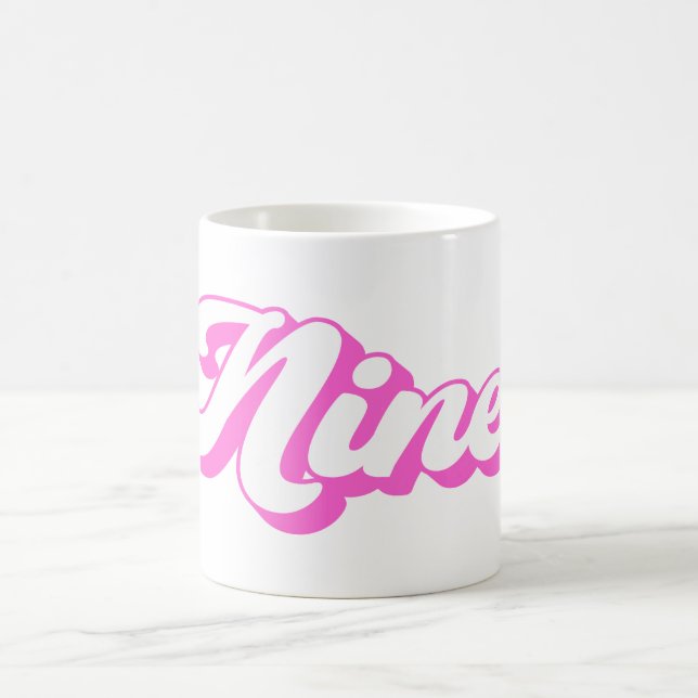 Taza De Café 9.º Chica Retro de Cumpleaños (Centro)