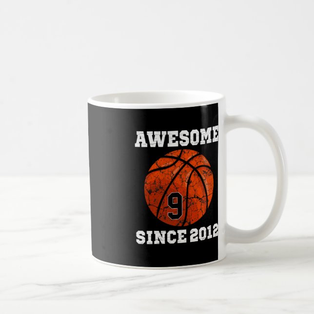 Taza De Café 9.º Nacimiento de Básquetbol Amante Regalo Vin de  (Derecha)