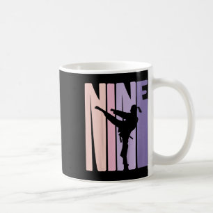 Taza De Café 9.º Regalo de cumpleaños Karate Retro Taekwondo Ma