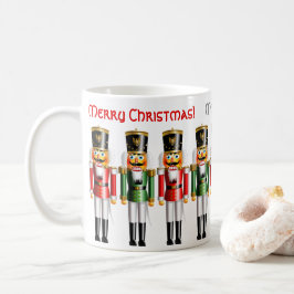 Taza De Café 9 cascanueces rojos y verdes divertidos de Navidad