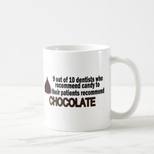 Taza De Café 9 fuera del dentista 10 recomiende el chocolate