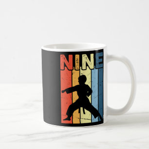 Taza De Café 9 Nine Karate Lover Noveno cumpleaños Martia de 9