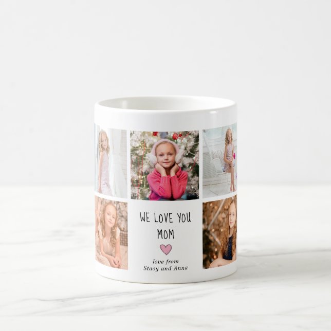 Taza De Café 9 niños foto de mamá que te ama (Centro)