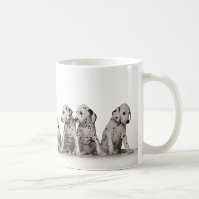 Taza De Café 9 perritos dálmatas adorables (Derecha)