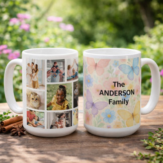 Taza De Café 9 photos with Family Name  Coffee Mug