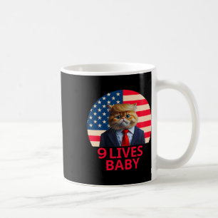Taza De Café 9 Vidas Por Gato Trump 2024 Ganar Victoria Ganador