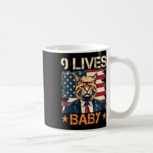 Taza De Café 9 Vidas Por Trump 2024 Victoria Ganador Trump 
