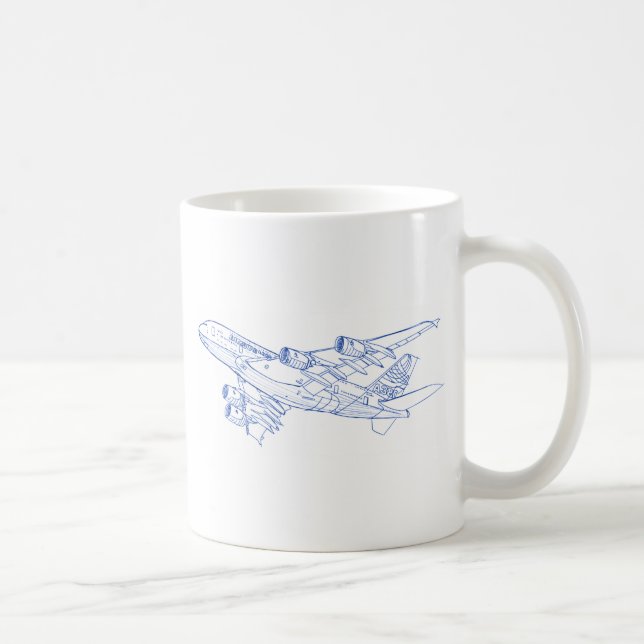 Taza De Café A380 Airbus (Derecha)