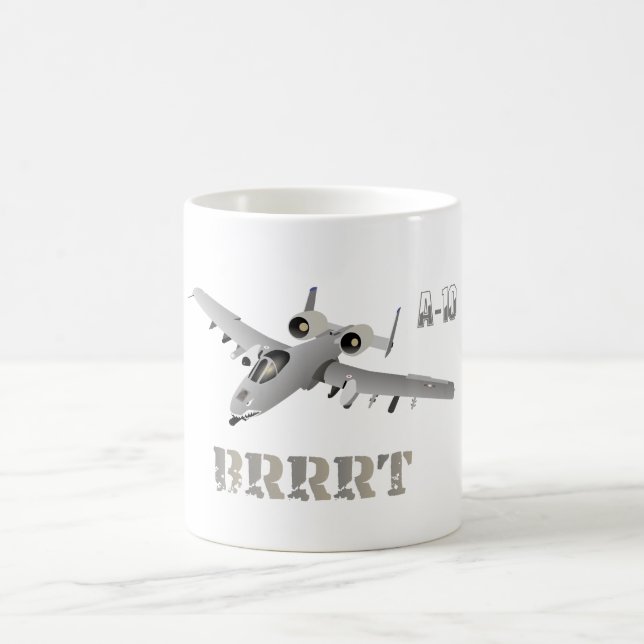 Taza De Café A-10 Aviones Warthog Jet BRRRT (Centro)