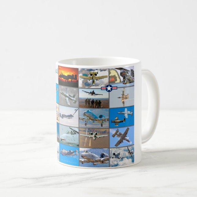 TAZA DE CAFÉ A-10 THUNDERBOLT II "MONTAJE" (Anverso derecho)