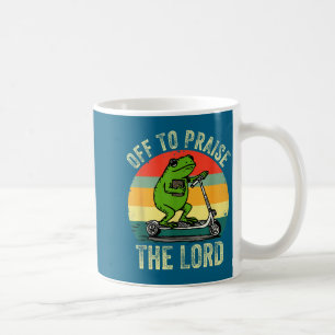 Taza De Café A Alabar Al Señor Sapo Divertido Estudio Bíblico J