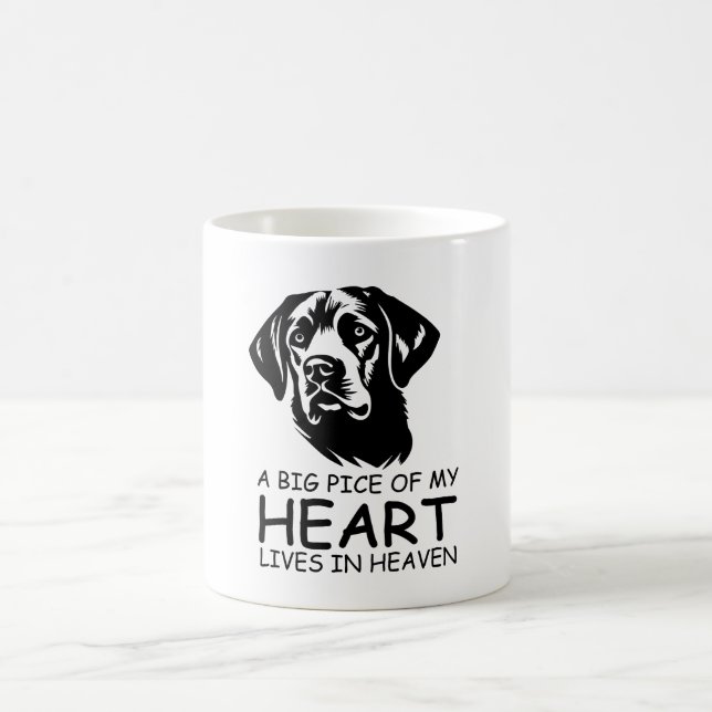 TAZA DE CAFÉ A BIG PICE OF MY HEART LIVES IN HEAVEN (Centro)