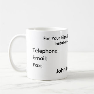 Taza De Café A Coffee Mug for Electrician's Clients