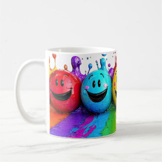 Taza De Café A colorful abstract world of digital happiness and