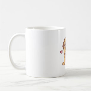 Taza De Café A Cute Little Pug Le Encanta Beber Té De Burbuja