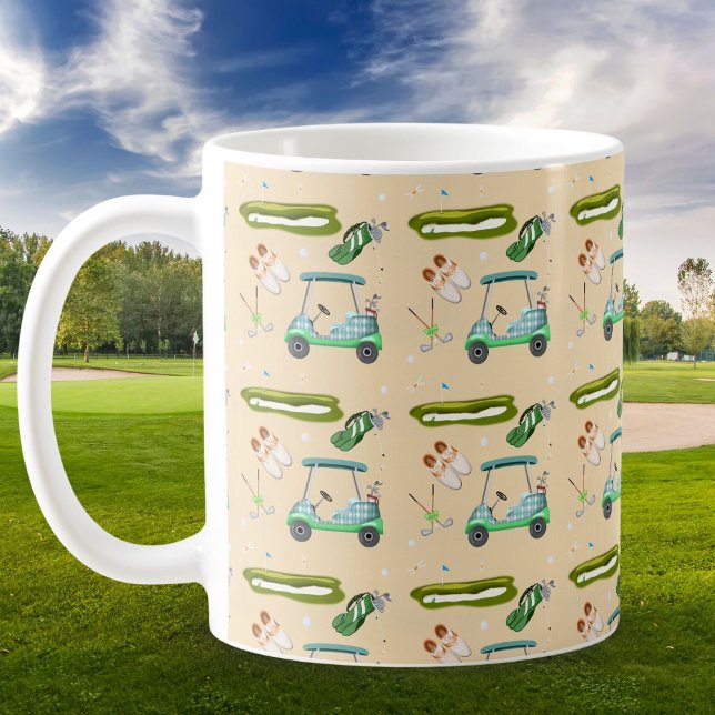 Taza De Café A Day Of Golfing Pattern  (Subido por el creador)