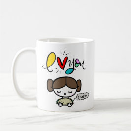 Taza De Café A ella le encantan los tacos, con letra a mano