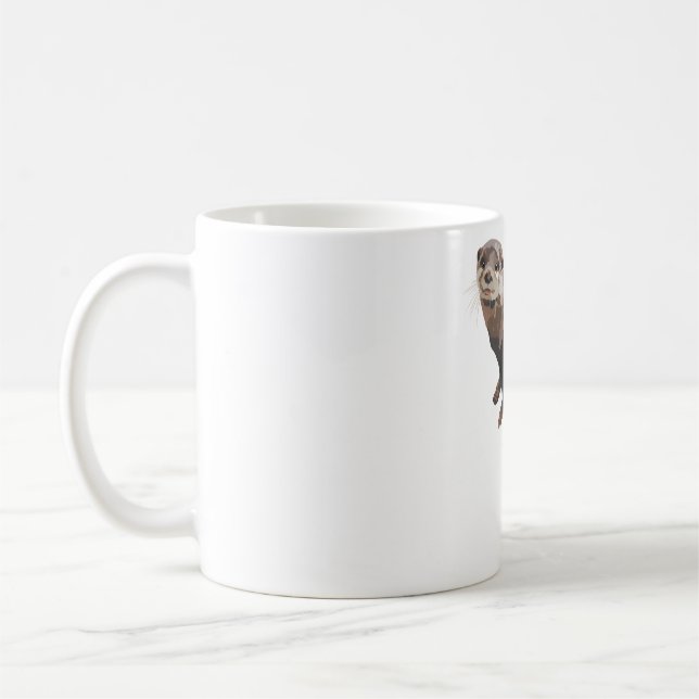 Taza De Café A es para el pequeño angosto asiático (Izquierda)