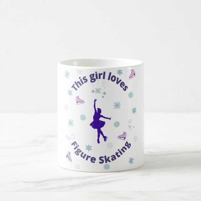 Taza De Café A este Chica le encanta el patinaje artístico (Centro)