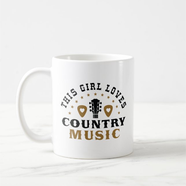 Taza De Café A este Chica le encanta la música country (Izquierda)