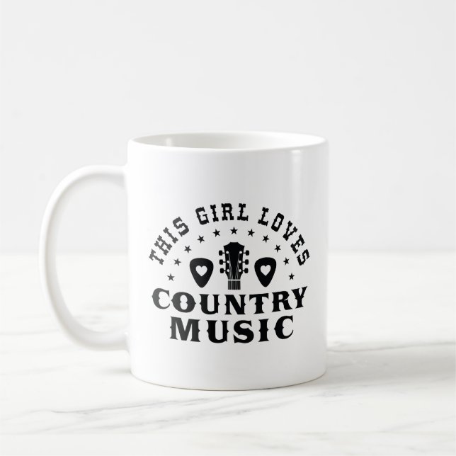 Taza De Café A este Chica le encanta la música country (Izquierda)