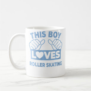 Taza De Café A este chico le encanta patinar sobre ruedas Patin