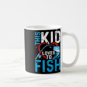 Taza De Café A Este Niño Le Encanta Pescar Niños
