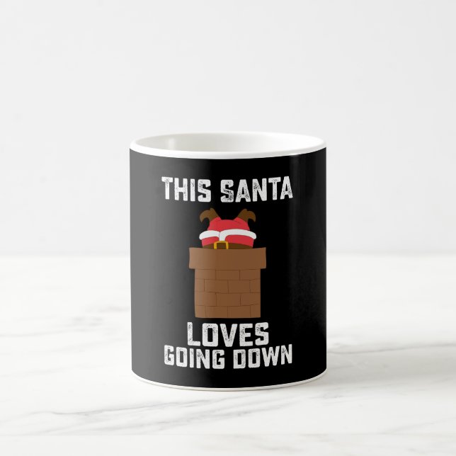 Taza De Café A este Papá Noel Le Encanta Ir A Navidades Gracios (Centro)