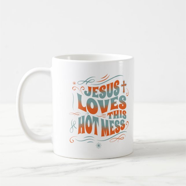 Taza De Café A Jesús Le Encanta Esta Mujer Cristiana Divertida. (Izquierda)