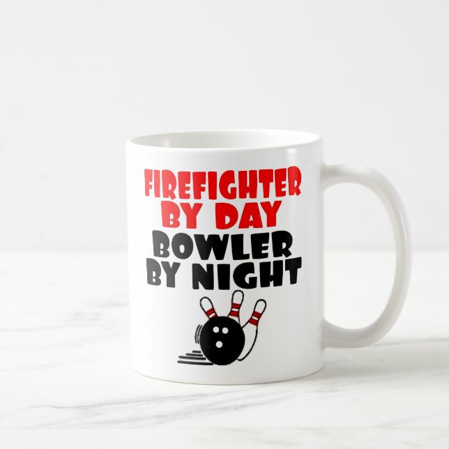 Taza De Café A la bombera le encanta el Bowling (Derecha)