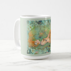 Taza De Café A la deriva la pacífica sirena impresa por Renee